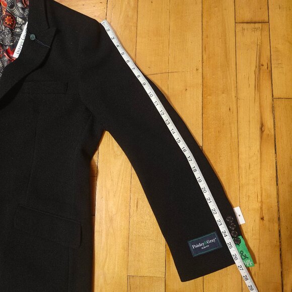 Paisley & Gray black single-breasted overcoat NWT - Picture 6 of 12